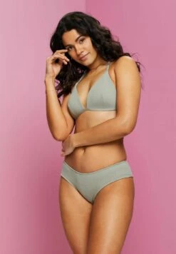 ESPRIT Recycelt Wattiertes - Bikinitop - Khaki Green -Esprit 7052a35e1f544f0982f8d4ed0fd7cca0