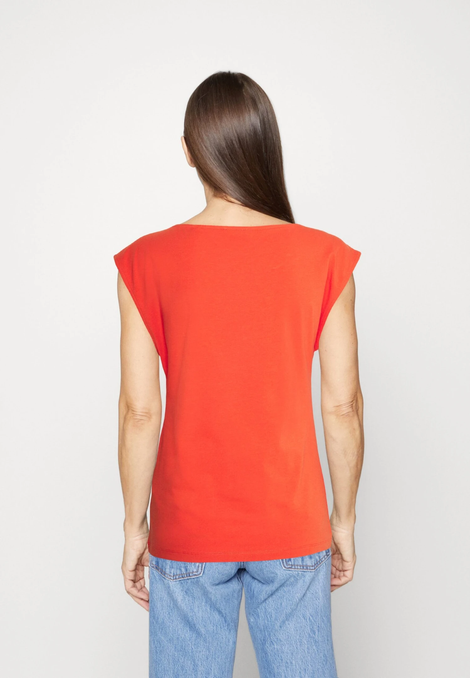 ESPRIT Tee - T-Shirt Basic - Orange Red 3 ESPRIT Tee - T-Shirt Basic - Orange Red - Afbeelding 3