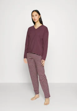 ESPRIT Y D Sus Mel Long Leg Long Sleeve - Pyjama - Bordeaux