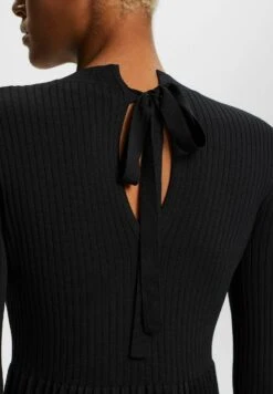 ESPRIT Mit Rundhals - Gebreide Jurk - Black -Esprit 7134f1e68cea4ba784067c8e52a48ec0