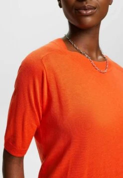 ESPRIT Sus Li Blend Te - T-Shirt Basic - Orange Red New 10 ESPRIT Sus Li Blend Te - T-Shirt Basic - Orange Red New -Esprit 722c27e4c9c047a68c98bb223460d0d9