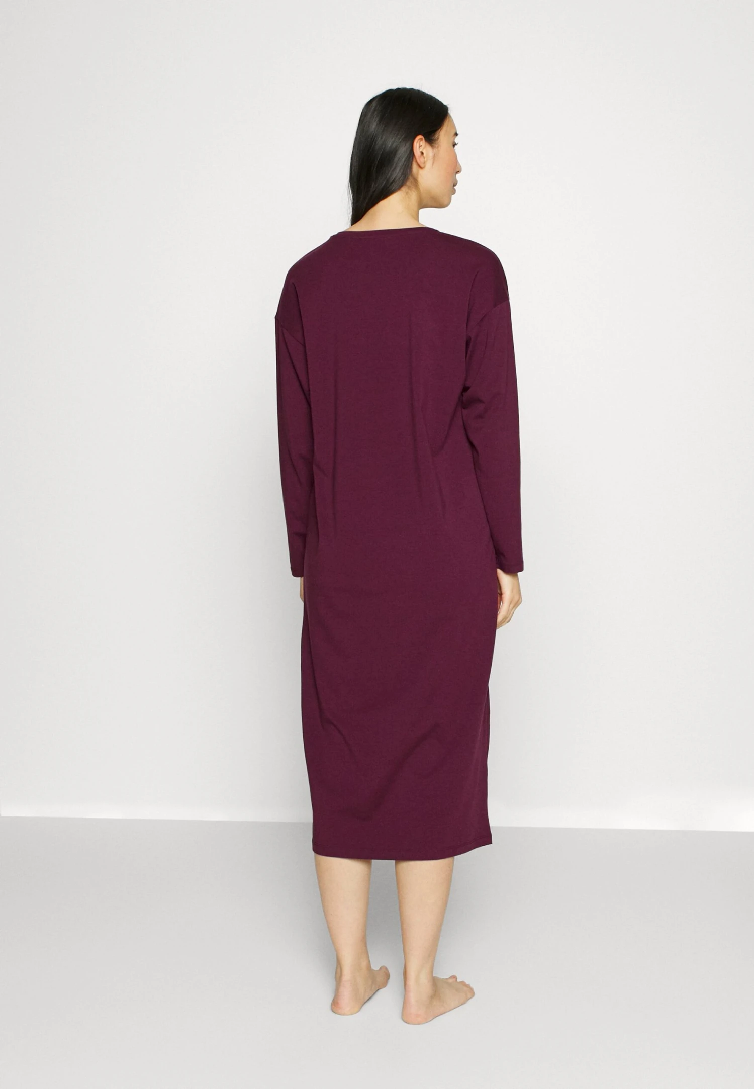 ESPRIT Seasonal Long Sleeve - Nachtjapon - Bordeaux Red 3 ESPRIT Seasonal Long Sleeve - Nachtjapon - Bordeaux Red - Afbeelding 3