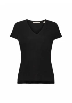 Edc By Esprit Mit V Ausschnitt - T-Shirt Basic - Black -Esprit 759b478f0048485a84129467f0d4a661