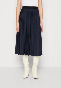 ESPRIT Plissee Skirt - Plooirok - Navy