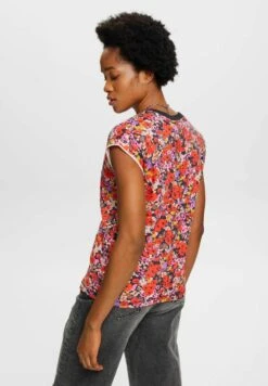 ESPRIT Mit Floralem Allover-Muster - T-Shirt Print - Navy -Esprit 775d9b178f9a44d78d3848177ac0fe9a