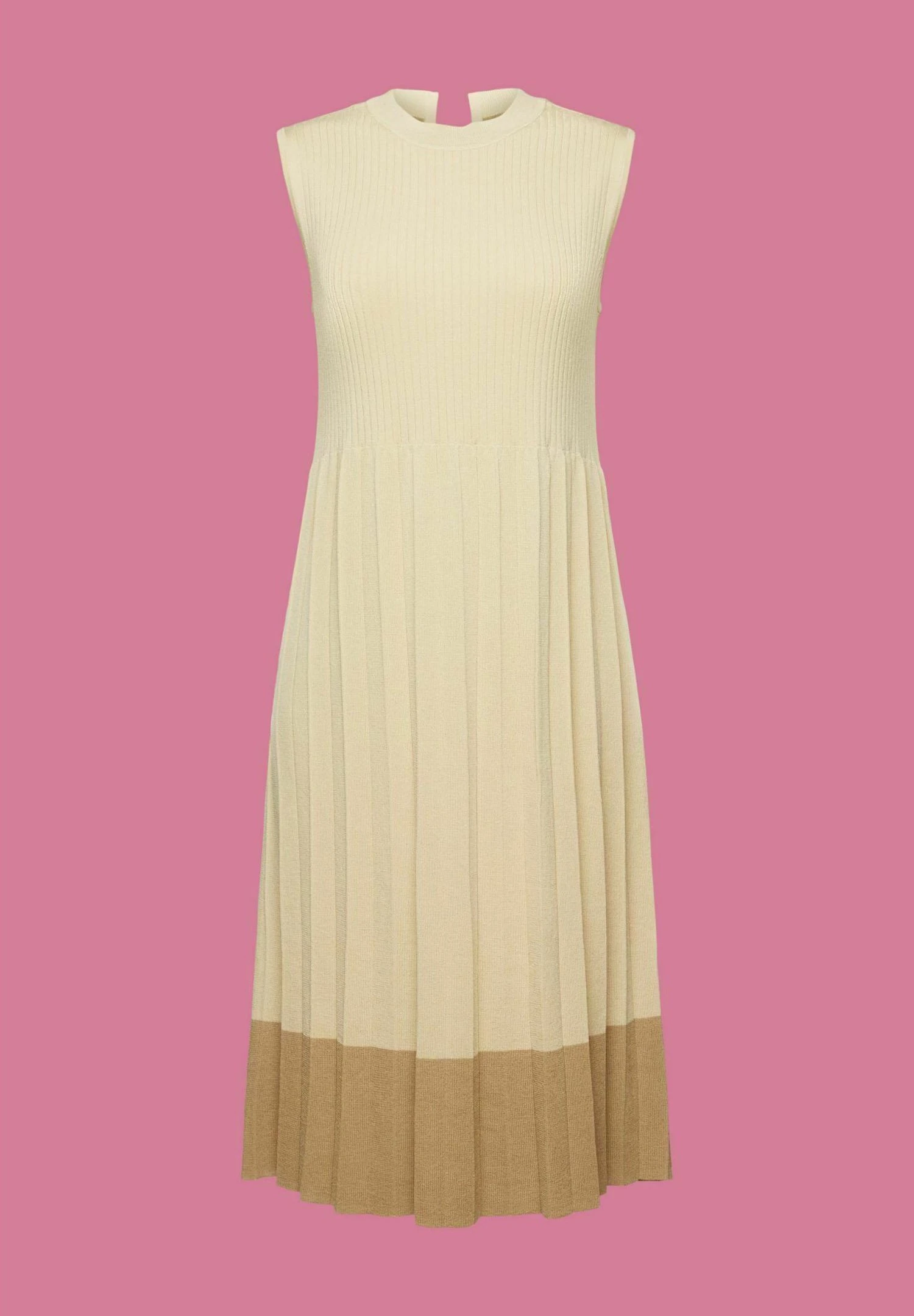 ESPRIT Ärmelloses Mit Rundhals - Gebreide Jurk - Light Beige 10 ESPRIT Ärmelloses Mit Rundhals - Gebreide Jurk - Light Beige - Afbeelding 10