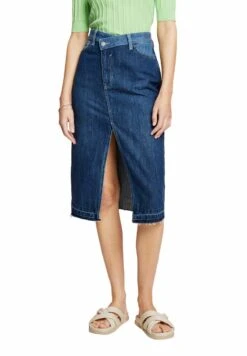 ESPRIT Kokerrok - Blue Dark Washed