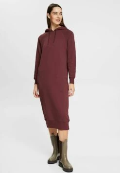 ESPRIT Gebreide Jurk - Bordeaux Red -Esprit 80bf9e6fdc5b4f7496c70afa8a71f1ef