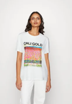 Edc By Esprit Aw Tee - T-Shirt Print - White