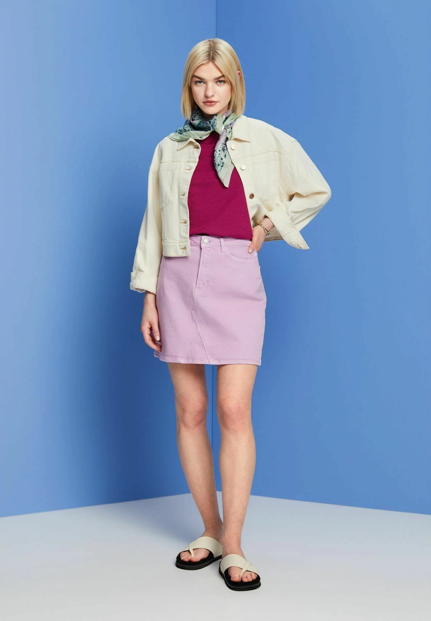 ESPRIT T-Shirt Basic - Dark Pink 7 ESPRIT T-Shirt Basic - Dark Pink - Afbeelding 7