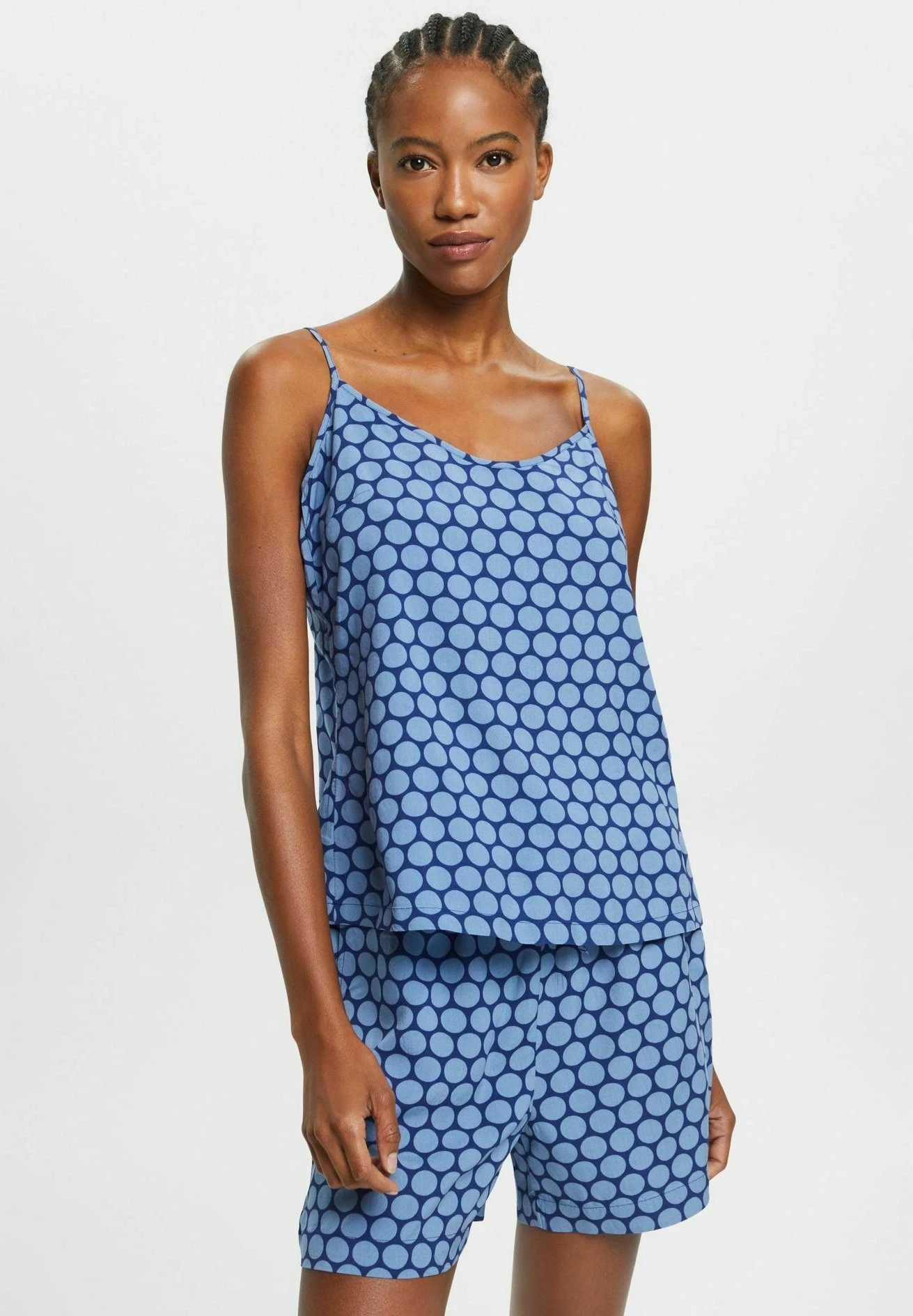 ESPRIT Mit Pünktchenprint - Pyjama - Dark Blue 1 ESPRIT Mit Pünktchenprint - Pyjama - Dark Blue