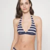 ESPRIT Brela Beach_Par Padded Halterneck Stripe - Bikinitop - Navy 3
