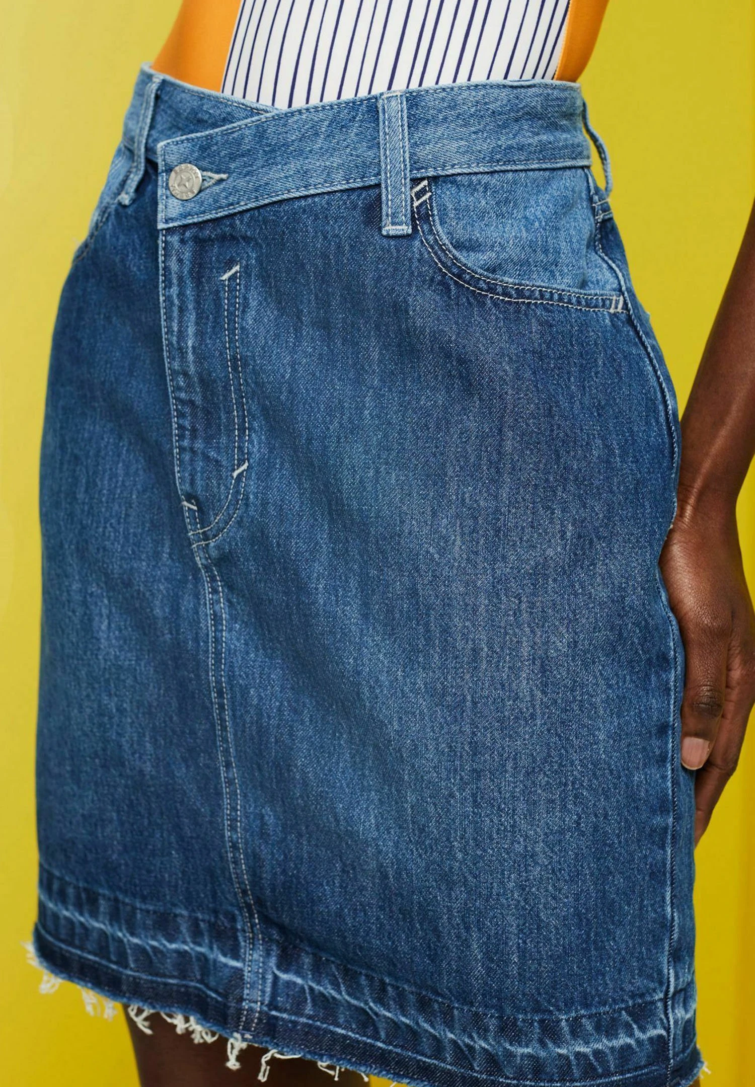 ESPRIT Jeansrok - Blue Dark Washed 6 ESPRIT Jeansrok - Blue Dark Washed - Afbeelding 6