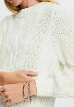 ESPRIT Flat - Gebreide Jurk - Off White -Esprit 859bbf64850441a1949aebc8c00f5492