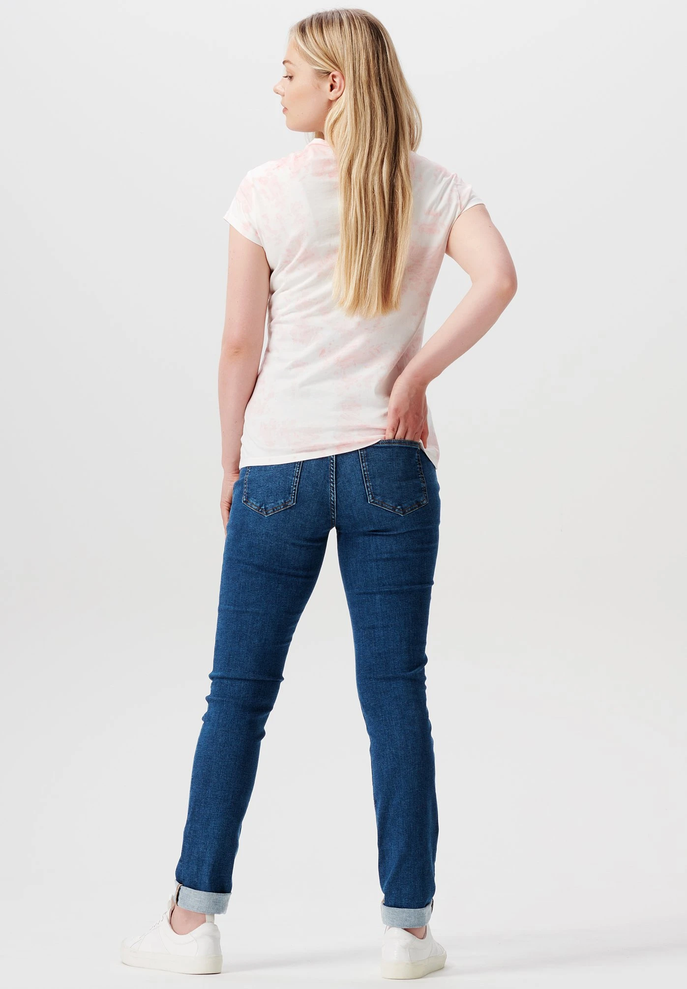 Short Sleeve Ice Dye - T-Shirt Print - Blush 3 Short Sleeve Ice Dye - T-Shirt Print - Blush - Afbeelding 3