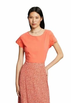 ESPRIT T-Shirt Print - Coral Orange