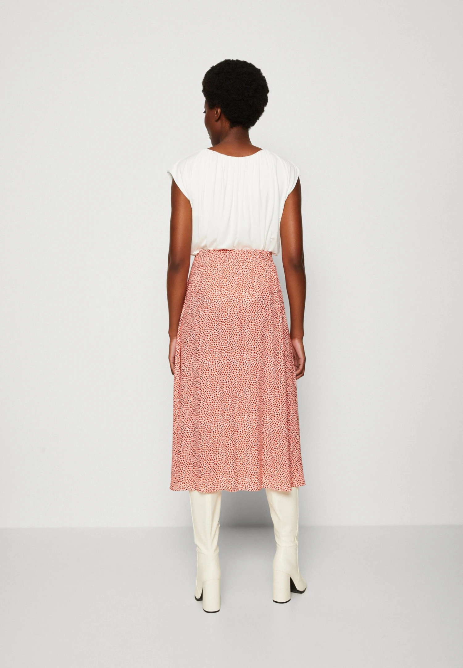 ESPRIT Skirt - A-Lijn Rok - Orange Red 3 ESPRIT Skirt - A-Lijn Rok - Orange Red - Afbeelding 3