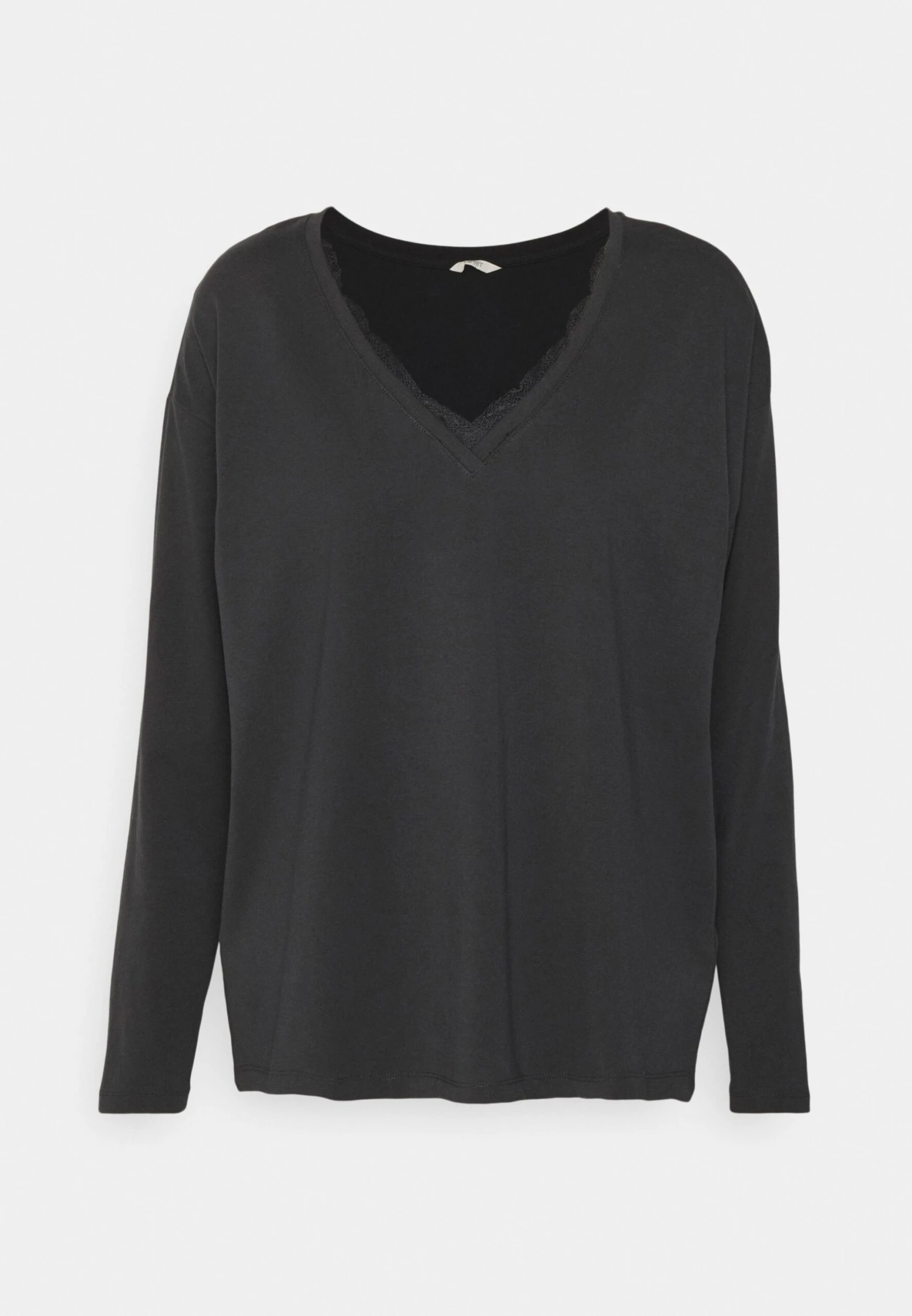 ESPRIT Seasonal Solid Long Leg Long Sleeve - Pyjama - Black 5 ESPRIT Seasonal Solid Long Leg Long Sleeve - Pyjama - Black - Afbeelding 5