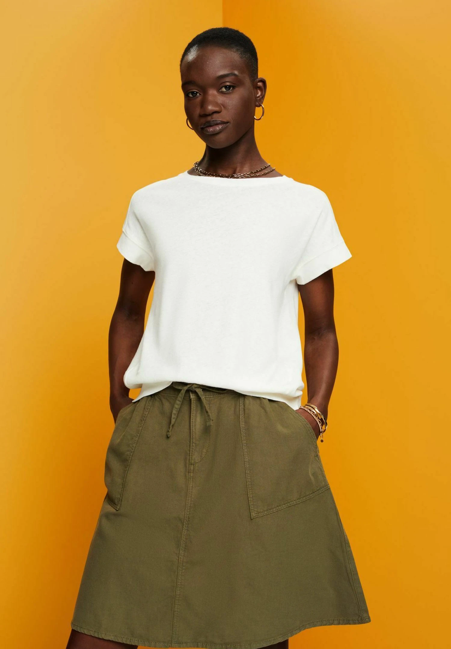 ESPRIT T-Shirt Basic - Ice 2 ESPRIT T-Shirt Basic - Ice - Afbeelding 2