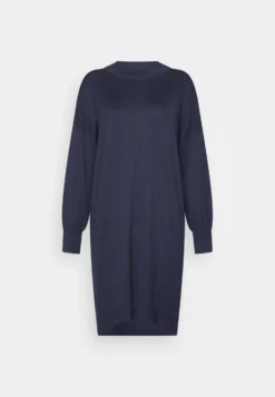 ESPRIT Mockneck Dress - Gebreide Jurk - Navy