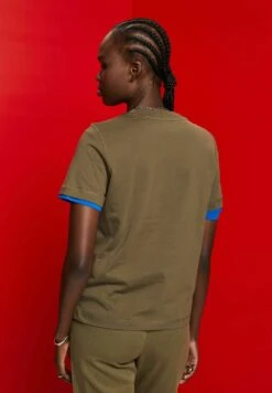 Edc By Esprit T-Shirt Basic - Khaki Green -Esprit 8b4b4555f8f8463eac9416b9e45a3409