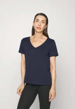 Edc By Esprit Slub V-Neck - T-Shirt Basic - Navy -Esprit 9091e3cea37042828834084f5507adce scaled