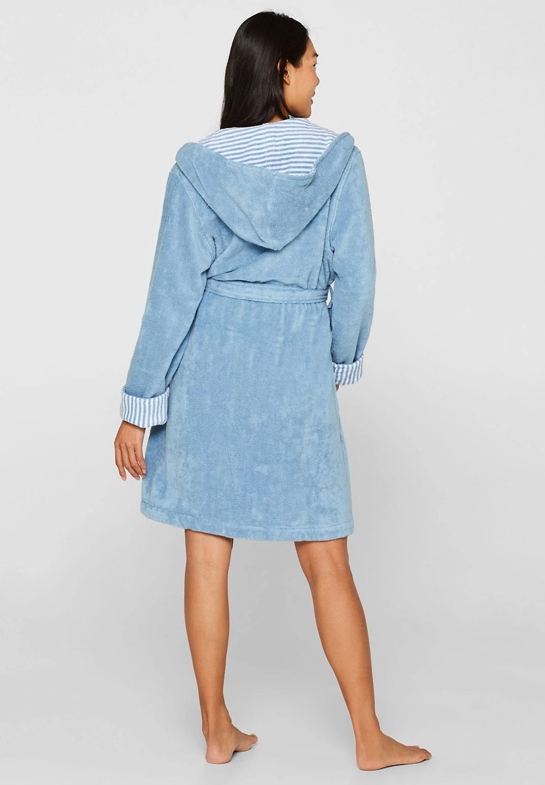 ESPRIT Mit Streifen - Badjas - Sky Blue 2 ESPRIT Mit Streifen - Badjas - Sky Blue - Afbeelding 2