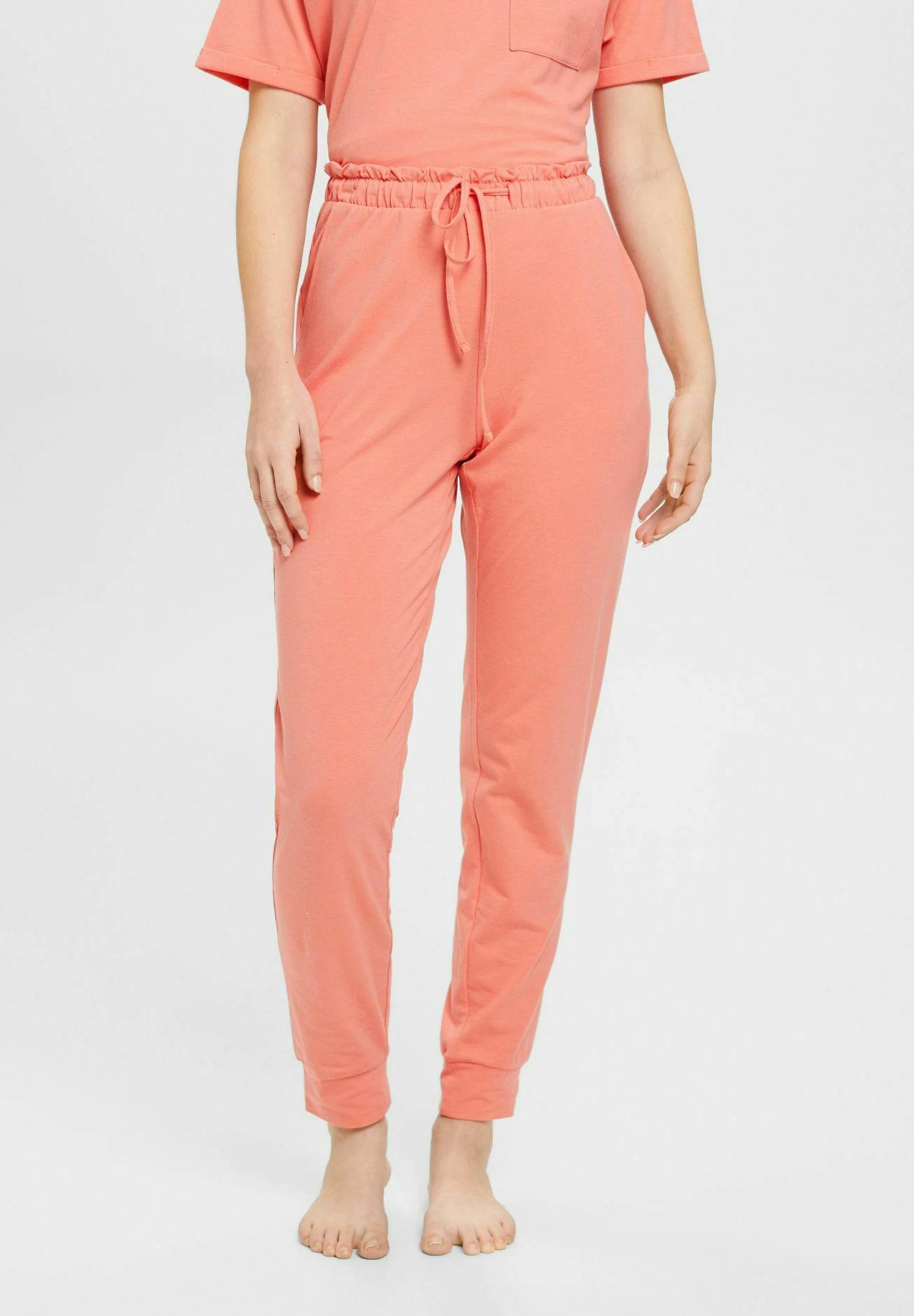 ESPRIT Cosy Melange Sus Single Long - Pyjamabroek - New Coral 1 ESPRIT Cosy Melange Sus Single Long - Pyjamabroek - New Coral