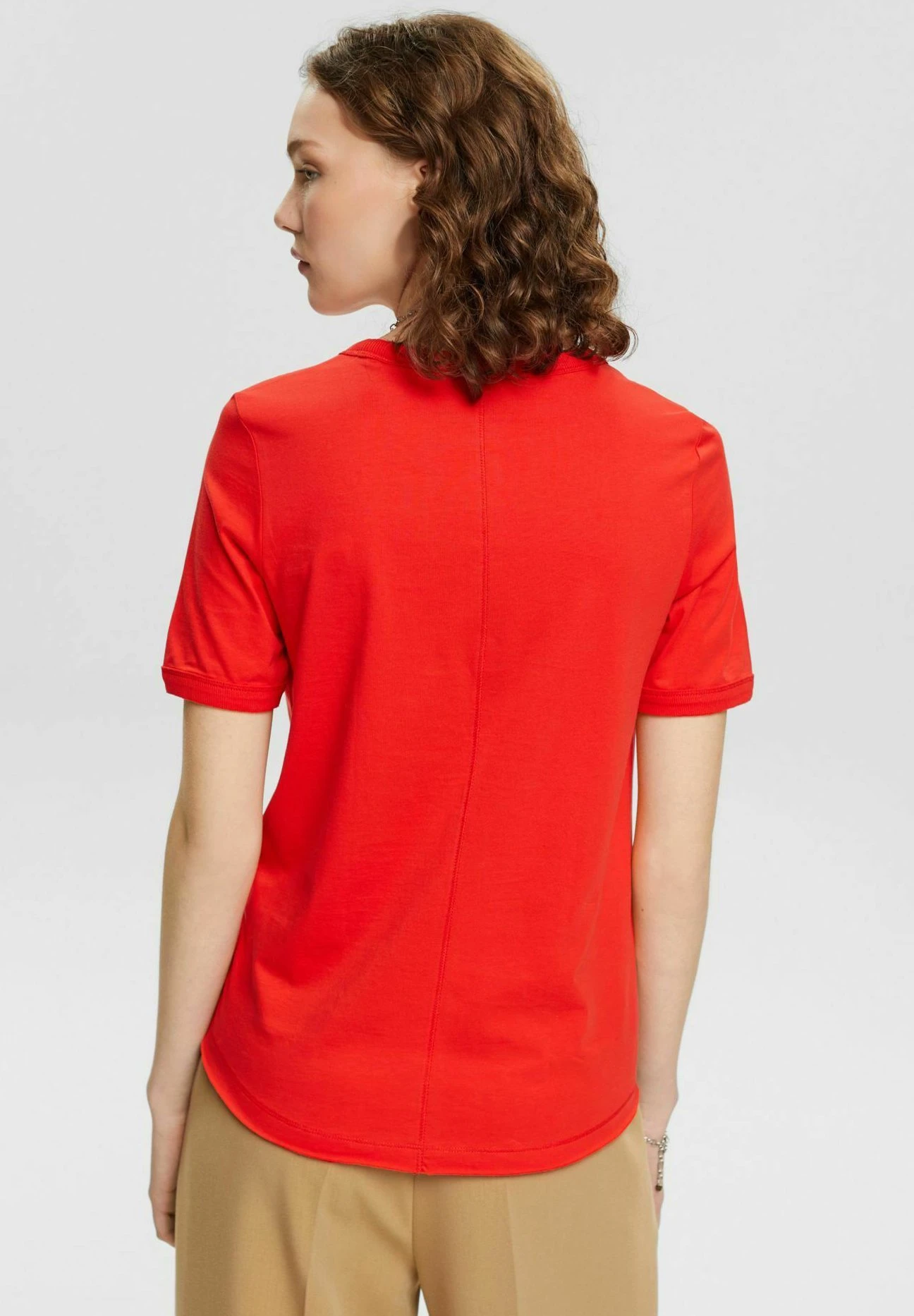 ESPRIT T-Shirt Basic - Red 3 ESPRIT T-Shirt Basic - Red - Afbeelding 3