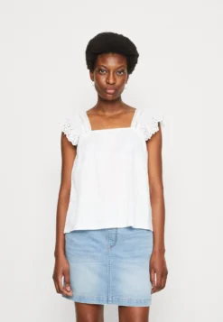 Edc By Esprit Ang - T-Shirt Print - White