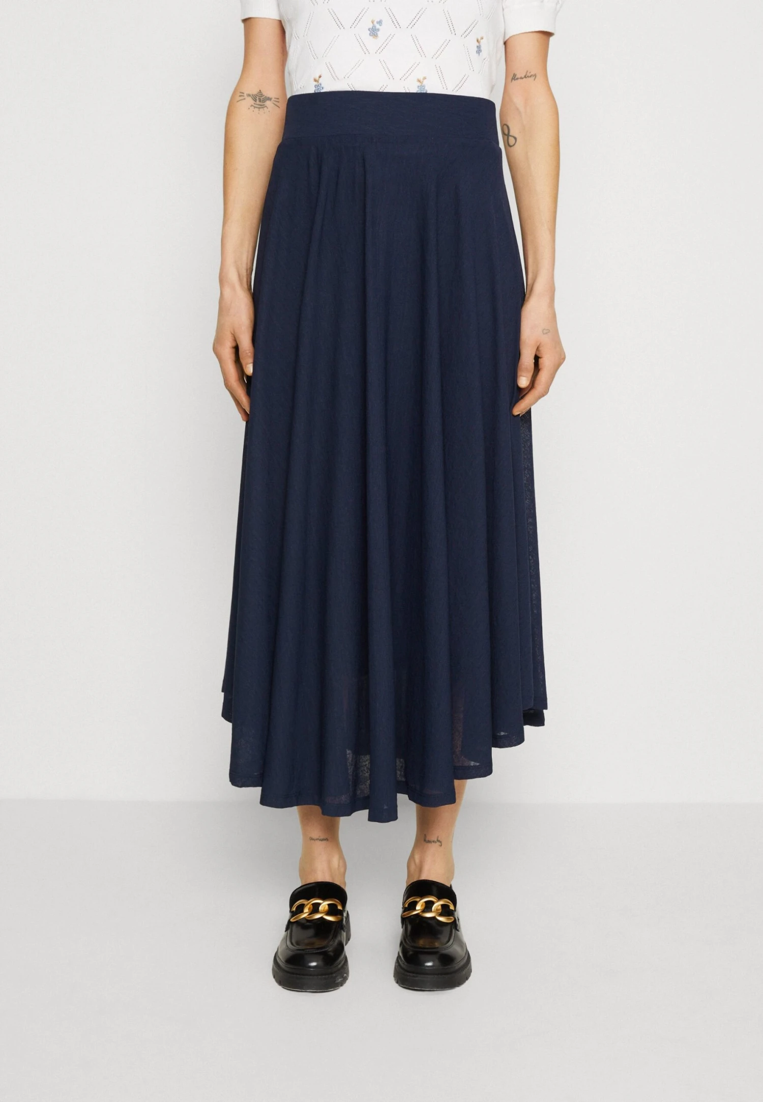 ESPRIT Long Skirt- Plooirok - Navy 1 ESPRIT Long Skirt- Plooirok - Navy