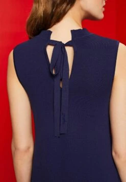 ESPRIT Ärmelloses Mit Rundhals - Gebreide Jurk - Dark Blue -Esprit 97899e1c990541209622cd7bc6ca9b97