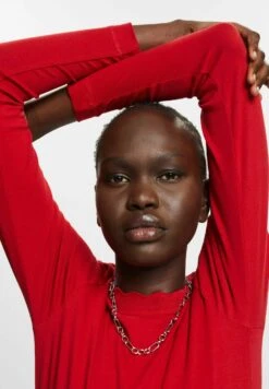 ESPRIT Mit Muschelkante Am Ausschnitt - Longsleeve - Dark Red -Esprit 9d6c29b637ff4300aa89dd1340df8f70