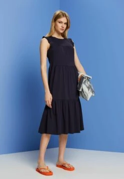 Edc By Esprit Printed - Jurk - Navy