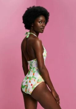 ESPRIT Recycelt Gemusterter Mit Bügel-Cups - Badpak - Green -Esprit 9fe8fc089af04145bc6d488bceeeba8b