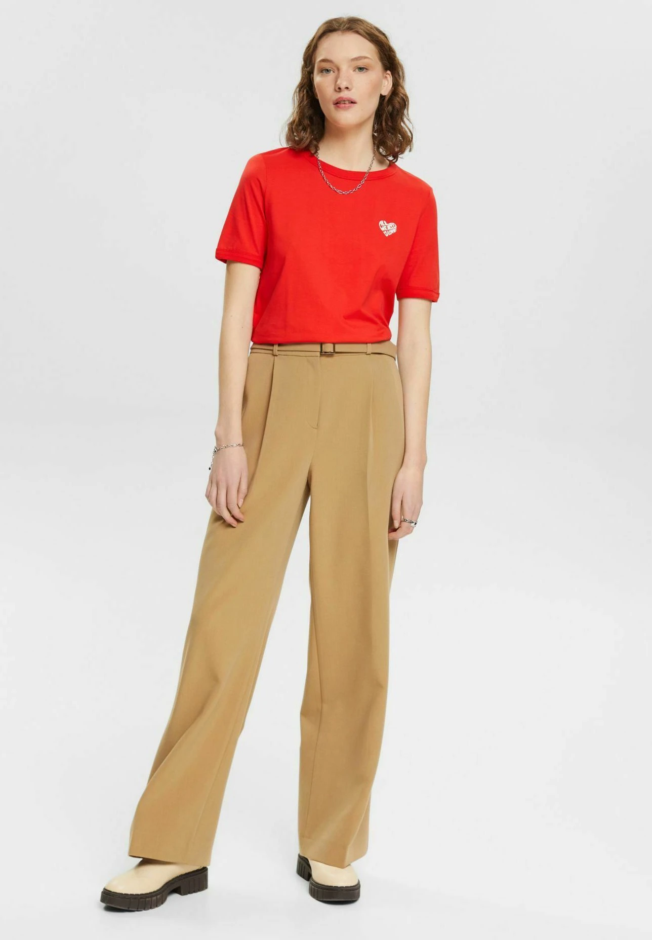 ESPRIT T-Shirt Basic - Red 5 ESPRIT T-Shirt Basic - Red - Afbeelding 5