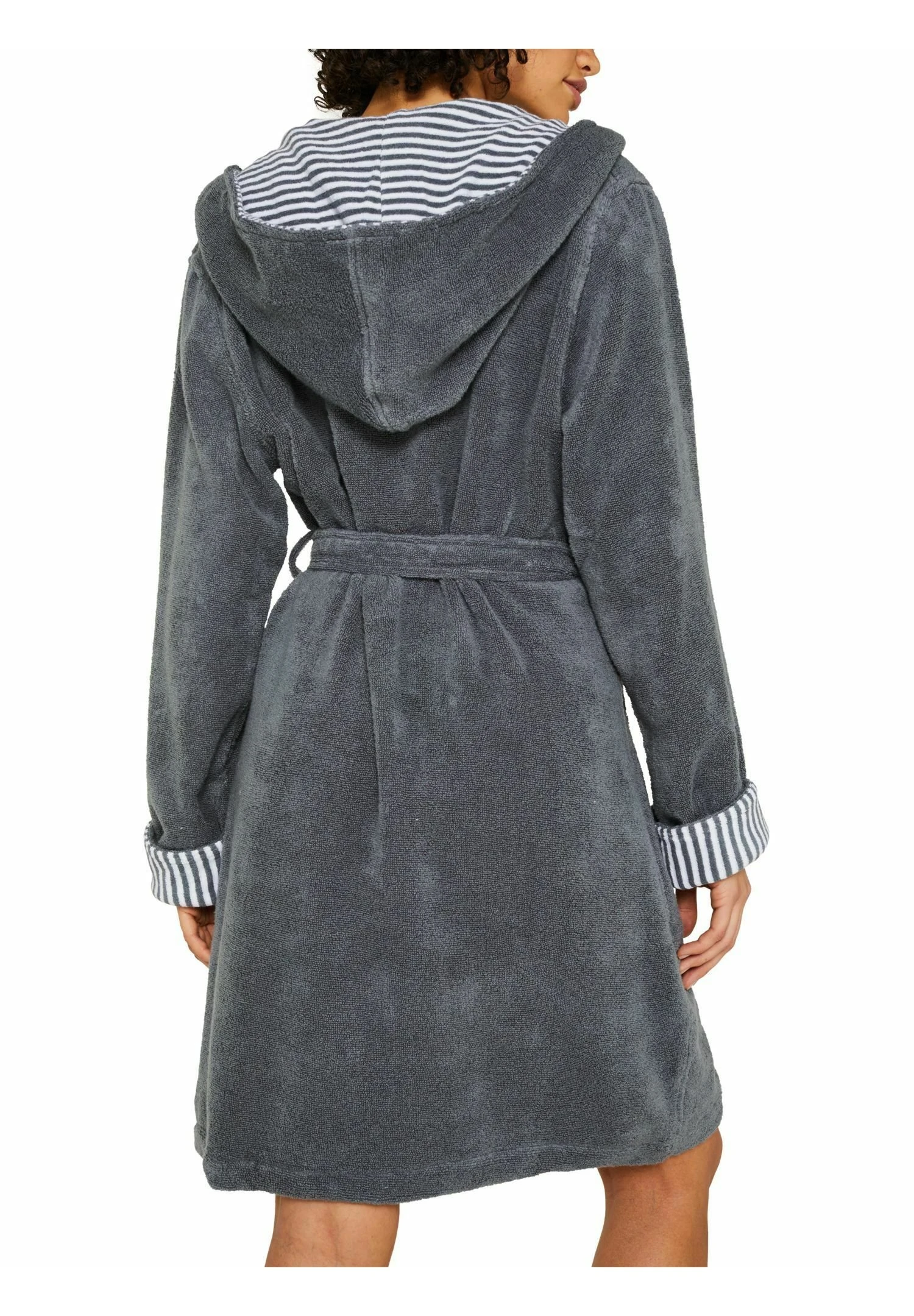 ESPRIT Mit Streifen - Badjas - Grey Steel 3 ESPRIT Mit Streifen - Badjas - Grey Steel - Afbeelding 3