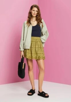 Edc By Esprit A-Lijn Rok - Pistachio Green