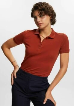 ESPRIT Poloshirt - Rust Brown -Esprit a50e1eda188447f798fedfa5738ea3ed