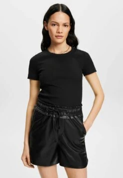 ESPRIT Mit Rundhalsausschnitt - T-Shirt Basic - Black