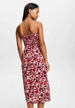 ESPRIT Gesmoktes Mini Schla - Jurk - Dark Red -Esprit a79d222c7695434bab73a08a3bdde1dd