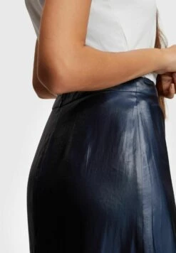 ESPRIT Metallic Look - A-Lijn Rok - Navy -Esprit aad87a990f2c46f8a470e1dce5fde95e