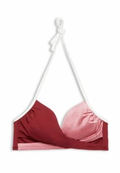 ESPRIT Tayrona Wattiertes In Wickelform - Bikinitop - Dark Red -Esprit acfdbb0bbc544b91b755cd9101387e24