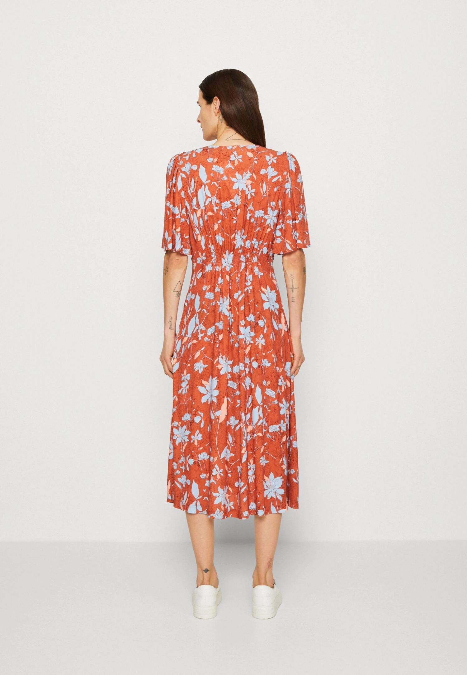 ESPRIT Dress - Blousejurk - Coral Orange 3 ESPRIT Dress - Blousejurk - Coral Orange - Afbeelding 3
