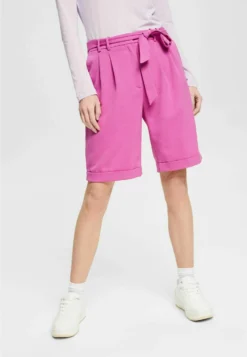 ESPRIT Mit Bundfalten - Shorts - Pink Fuchsia