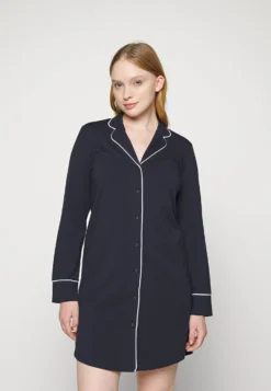 ESPRIT Nightshirt Long Sleeve - Nachtjapon - Navy