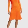 ESPRIT Schulter - Gebreide Jurk - Red Orange
