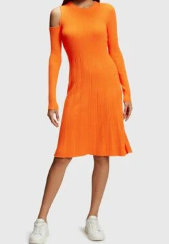 ESPRIT Schulter - Gebreide Jurk - Red Orange