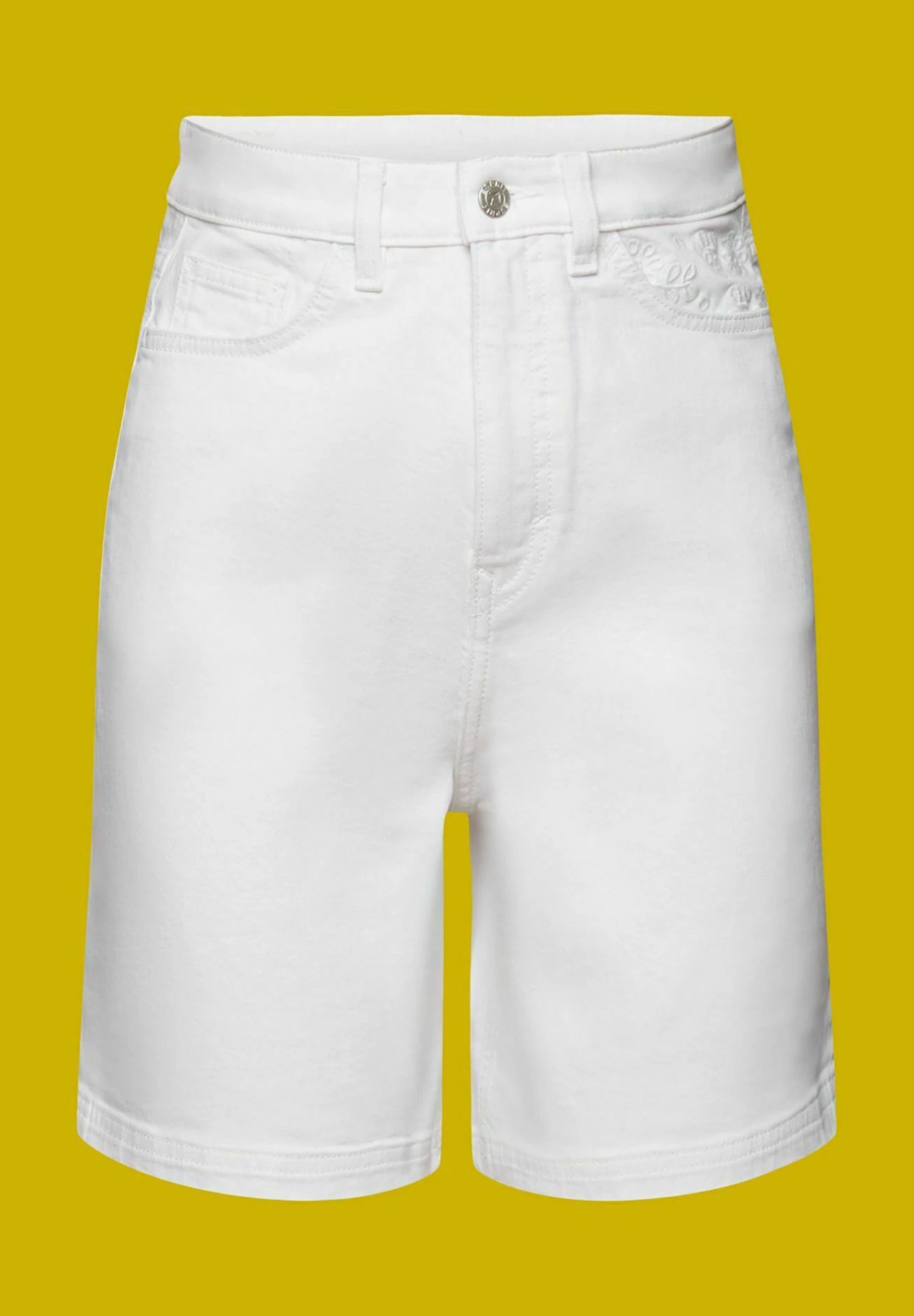 ESPRIT Jeansshort - White 11 ESPRIT Jeansshort - White - Afbeelding 11