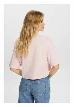 ESPRIT Logo Mit Stickerei - T-Shirt Print - Pastel Pink -Esprit b5bada5532b1443d90c6c9e2341eb0b0